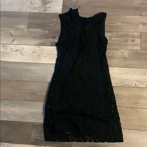 Black lace dress